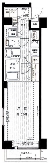 メインステージ浅草橋駅前 間取り