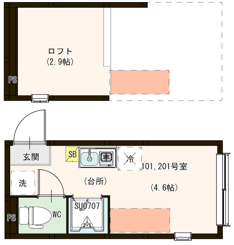 エスタディオ北千住 間取り