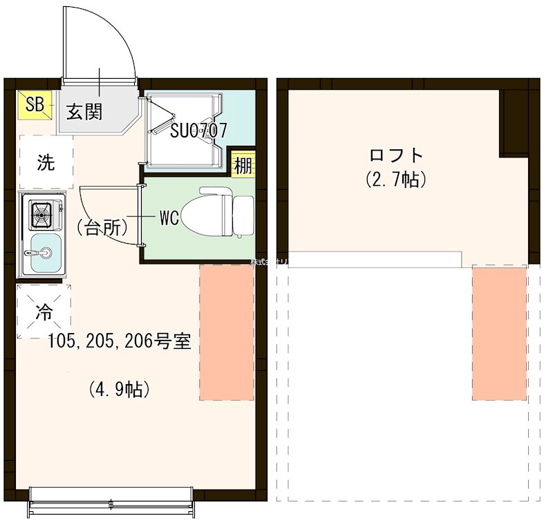 エスタディオ北千住 間取り