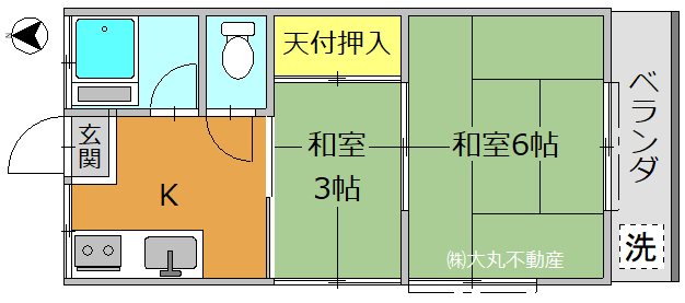 第２金子コーポ 間取り