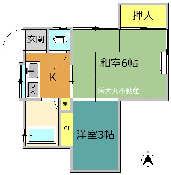 鈴木荘（神明南２丁目） 間取り
