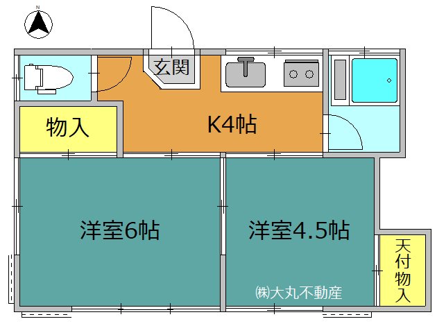 コーポ水戸橋 間取り