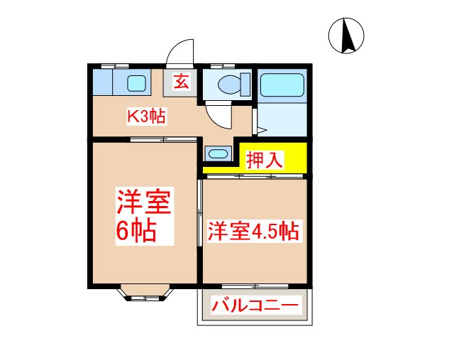 コーポグリーンヒル 間取り