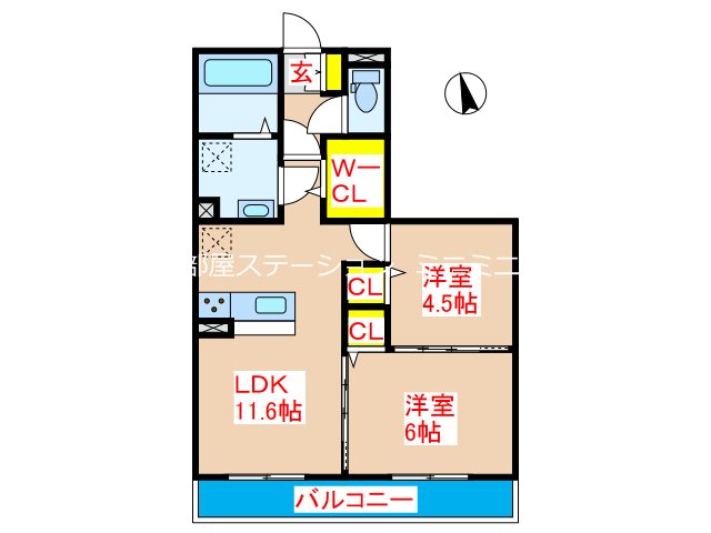 イーストヴィレッジ野口 間取り