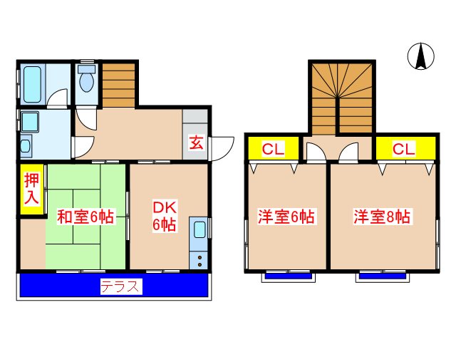 今吉借家 間取り