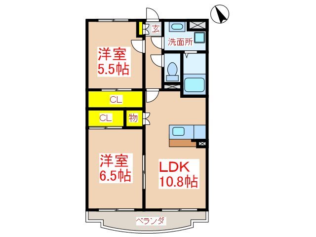 グランディールK・T 間取り