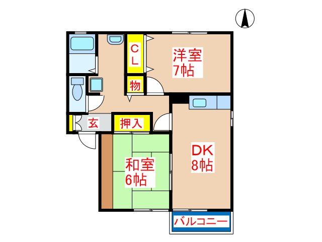 セジュールぶーけ 間取り