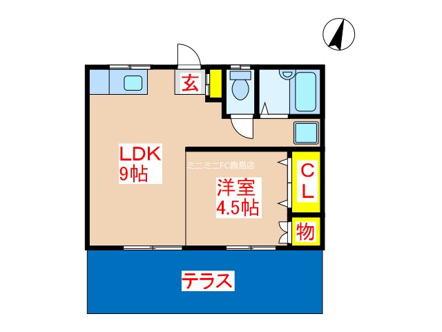 サウスヴリーズ国分 間取り