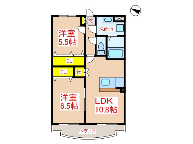 アクロス  間取り
