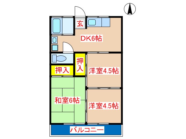 BUENO　VITAⅡ 間取り