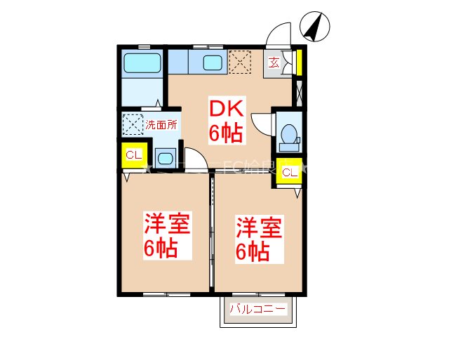 グランドメゾンあいら　D棟 間取り