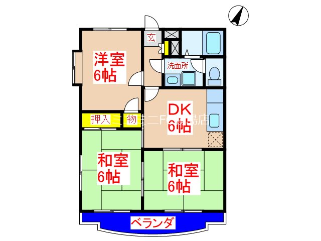 パストラールⅡ 間取り