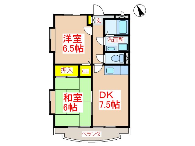 サンライズTAKAJOO 間取り