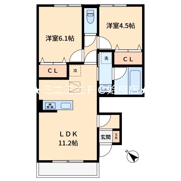 鹿児島県姶良市東餅田 間取り
