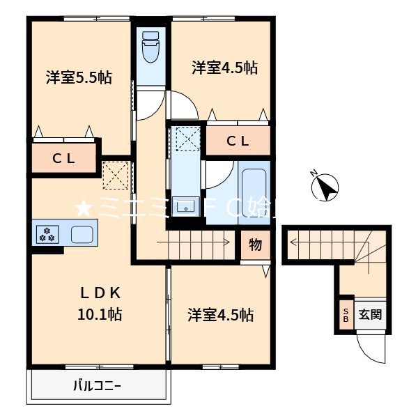 鹿児島県姶良市東餅田 間取り