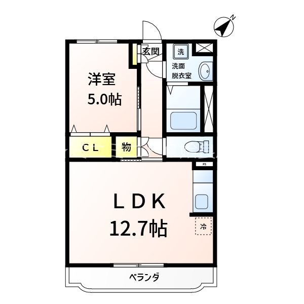 鹿児島県姶良市東餅田 間取り