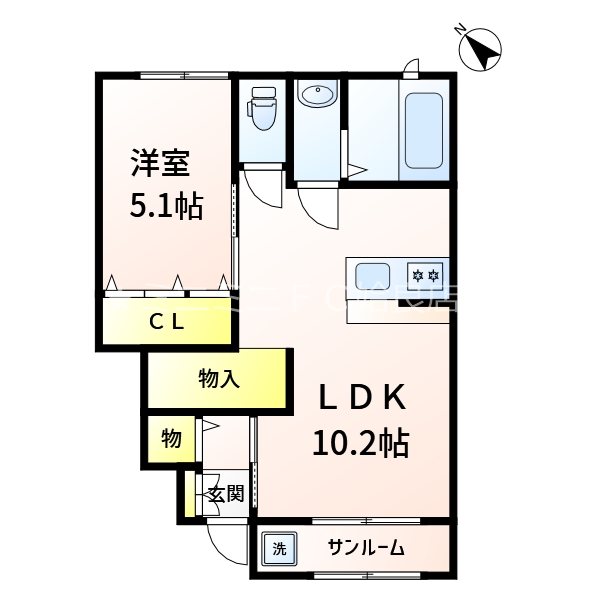 鹿児島県姶良市加治木町木田 間取り