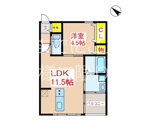 鹿児島県姶良市東餅田 間取り