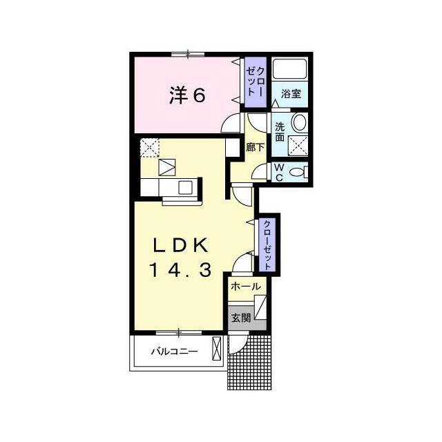 　ティアラ　Ⅱ棟 間取り