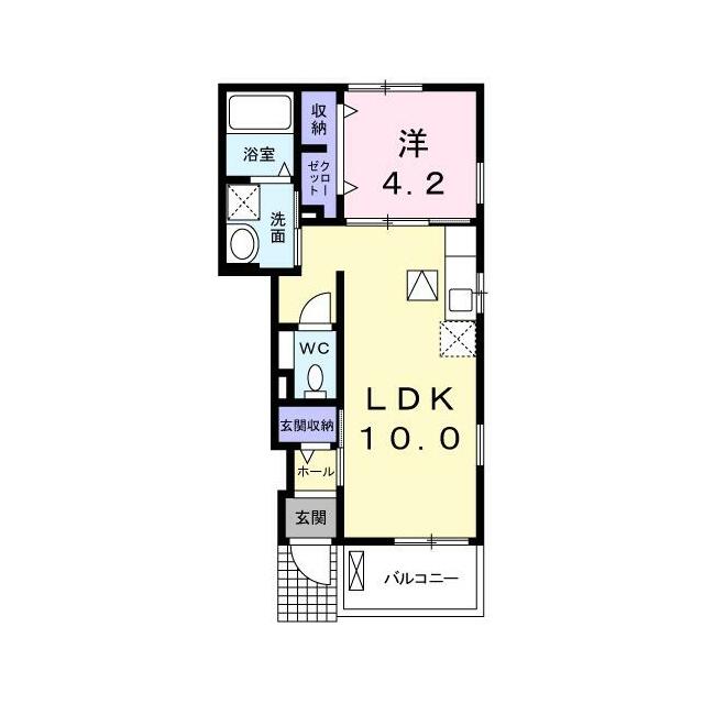 　クレセント　Ｆ棟　 間取り