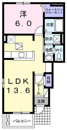 　ＢＥＬＬＡ　ＬＵＣＥ　Ⅰ号棟　 間取り