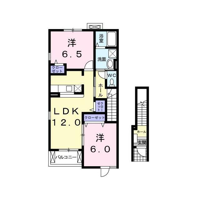 　ノーブル・フラワー　Ａ棟　 間取り