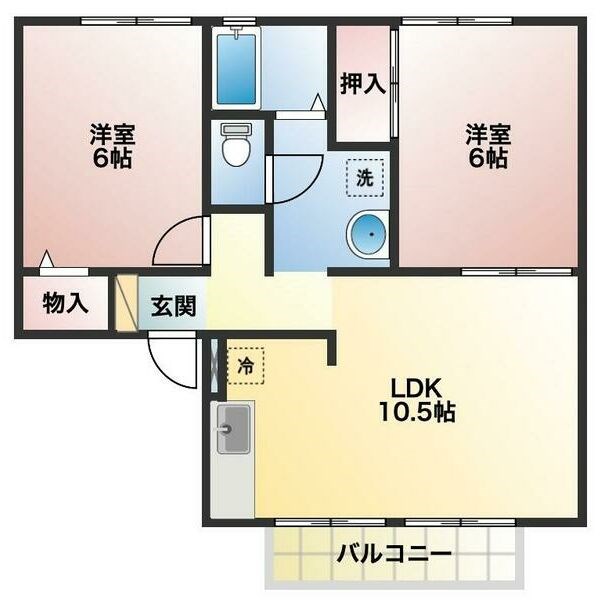 　トゥインクル坂本　A棟　 間取り