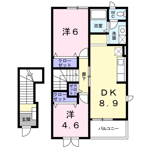 　チェリーブロッサム　Ｃ棟　 間取り