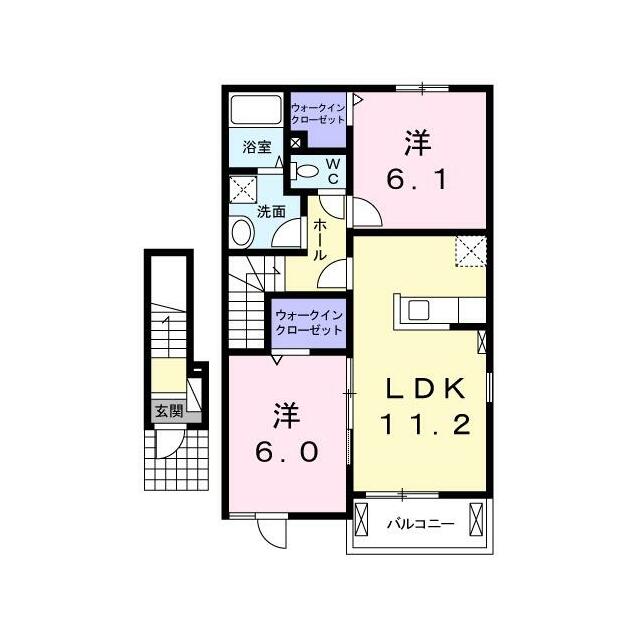 　ラフレシール　Ⅰ棟 間取り