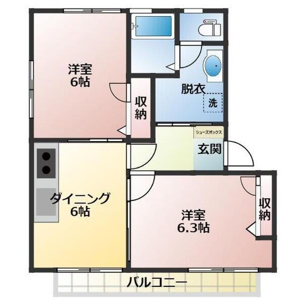　カトレアハイツ　A 間取り
