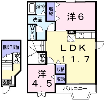 サニーパレスＢ 間取り