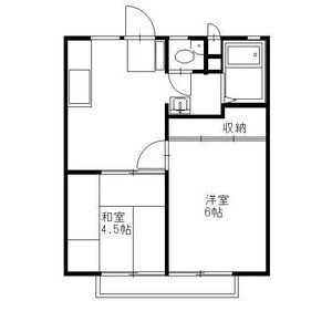 　菊地ハイツ　B棟 間取り