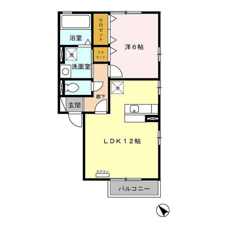 　リビングタウン那須塩原　A棟　 間取り