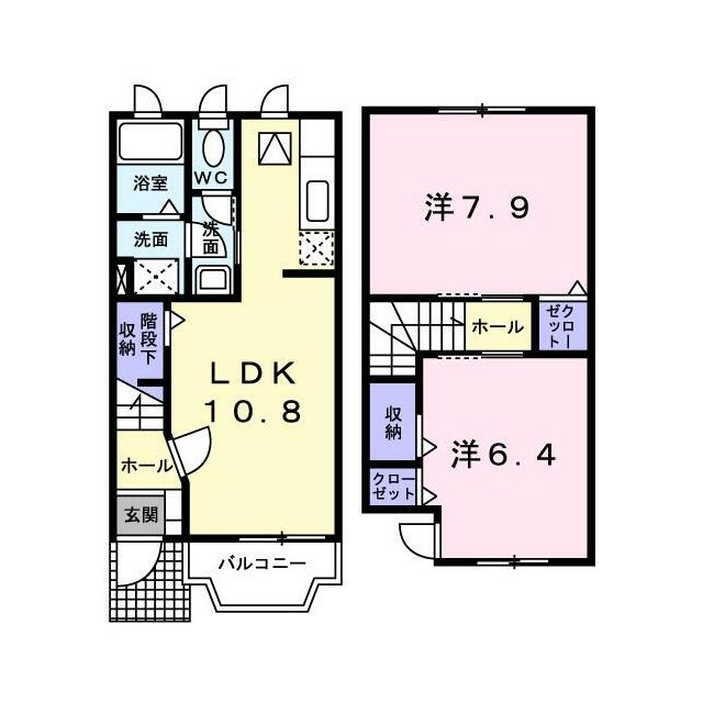 　プロムナード　Ａ棟 間取り