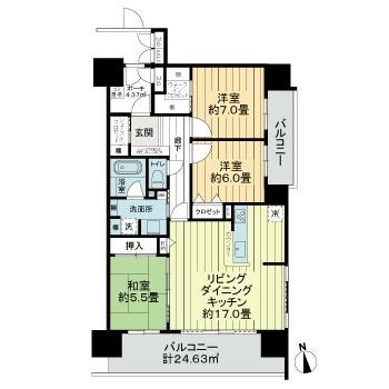 　サーパス駅東公園　 間取り