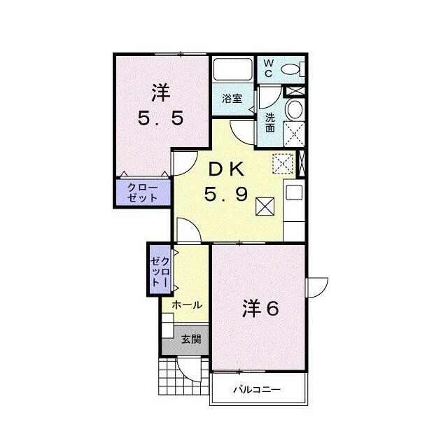 　エミール　Ａ棟 間取り