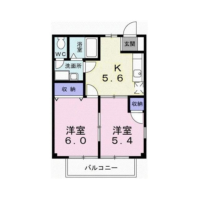 　メゾン・エクセラン　Ⅱ棟 間取り