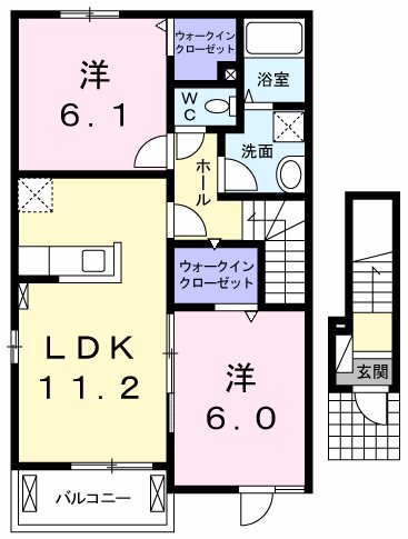 　ラフレシール　Ⅰ棟 間取り