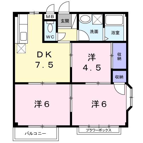 エルディム小堀Ａ 間取り