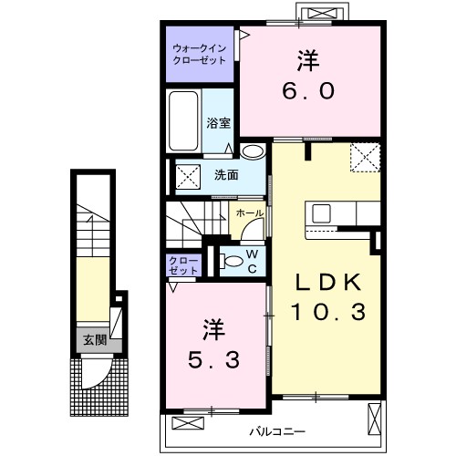 リブフラット　Ｃ 間取り
