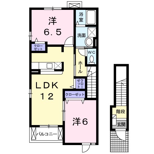 アンソレイエＢ 間取り