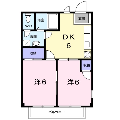 コーポエスポアール 間取り
