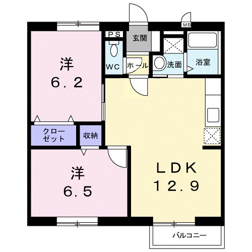 シャンペトレⅡ 間取り