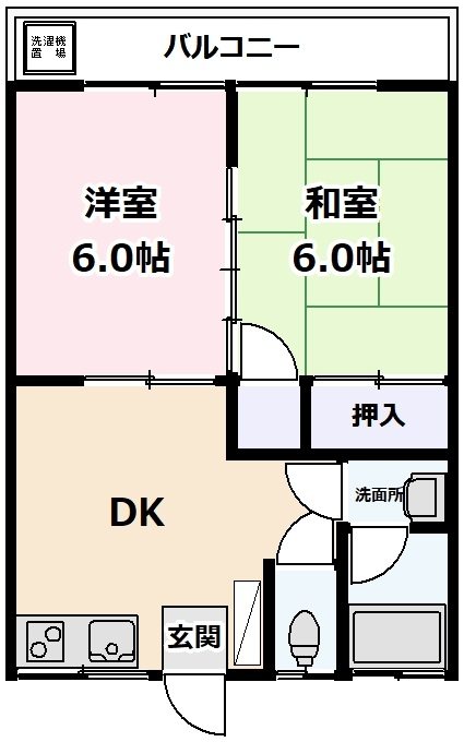 第二渋川コーポ 間取り
