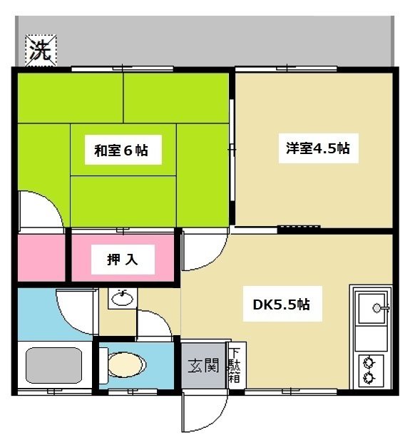 第2コーポおぎわら 間取り