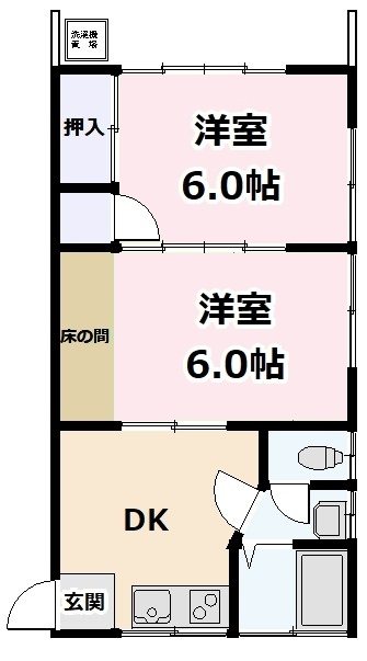 第二渋川コーポ 間取り