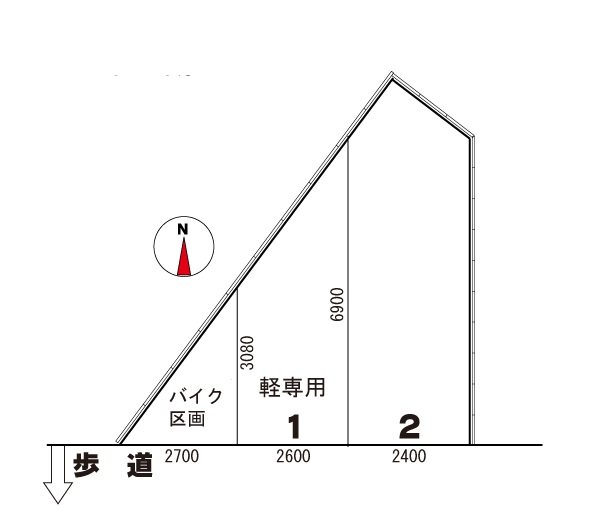アールエステート株式会社月極駐車場 間取り