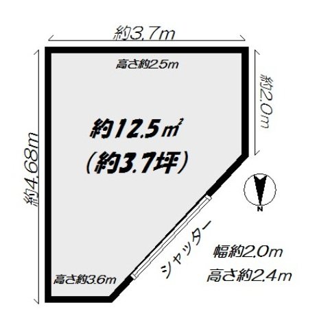 東中浜2丁目10-29貸倉庫 間取り