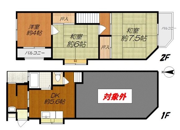 今津南1丁目4-22貸家 間取り