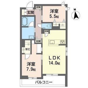 東京都府中市武蔵台３丁目 間取り